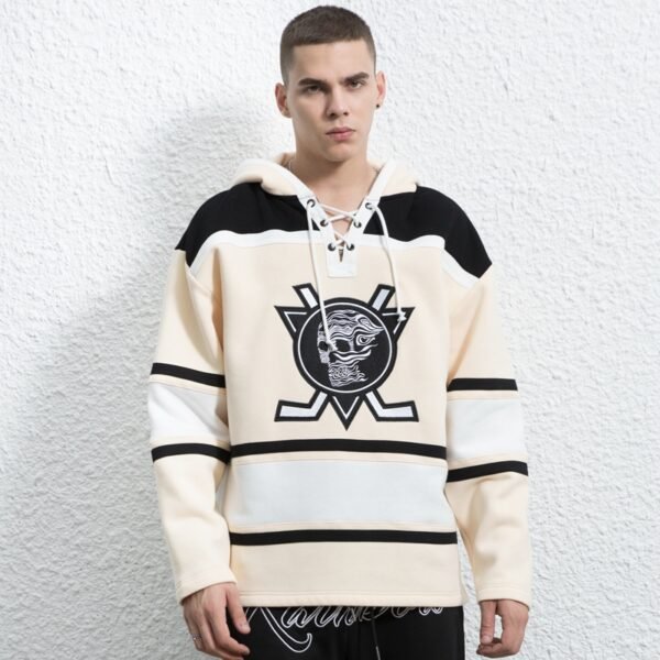 Custom Heavyweight Embossed Graphic Pullover Hoodie - Style 53CC9B - product detail view 2