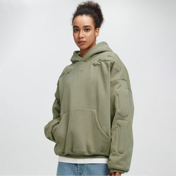 Custom Heavyweight Embossed Graphic Pullover Hoodie - Style 53CC9B - product detail view 8