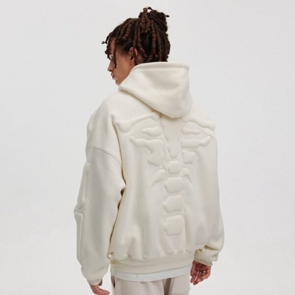 Custom Heavyweight Embossed Graphic Pullover Hoodie - Style 53CC9B - product detail view 12