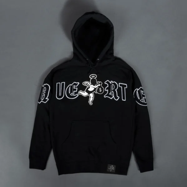 Custom Contrast Embroidered Pullover Hoodie - Style D495E0 Custom Contrast Embroidered Pullover Hoodie - Style D495E0