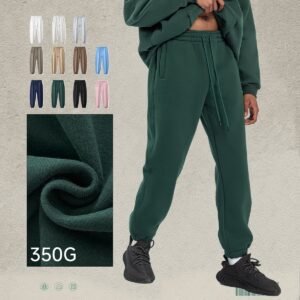 Custom heavyweight fleece oversized jogger pants in multiple colors