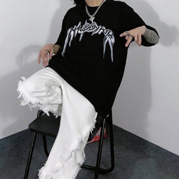 Custom Heavyweight Oversized Graphic T-Shirt - Style 93D799 - product detail view 2 Custom Heavyweight Oversized Graphic T-Shirt - Style 93D799 - product detail view 2
