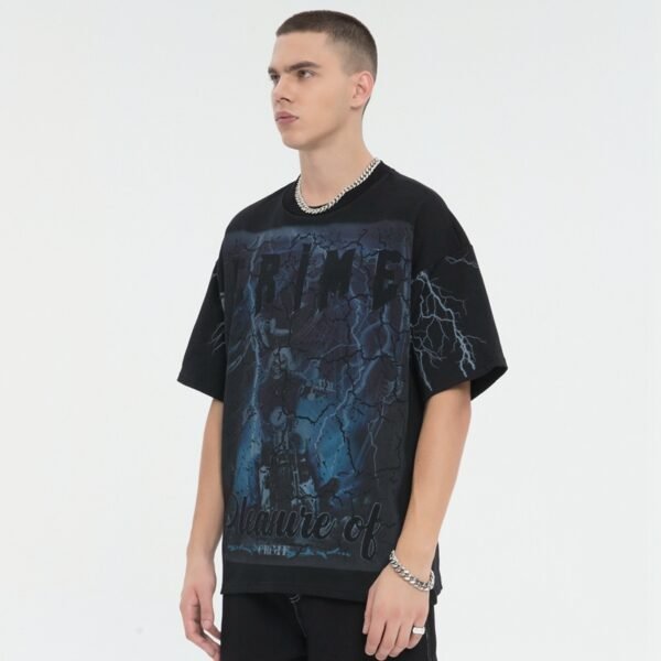 Custom 280 GSM Oversized Graphic T-Shirt | VW-8171 - Style 8171D7 - product detail view 4
