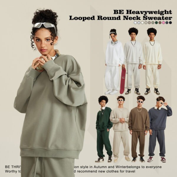 Custom Heavyweight Oversized Terry Sweatshirt W0175 - Style 6B548B - product detail view 4 Custom Heavyweight Oversized Terry Sweatshirt W0175 - Style 6B548B - product detail view 4