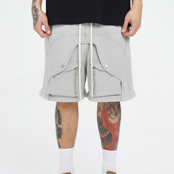 Custom Seamed Heavyweight Jersey Shorts CUS2404-041906 - Style 088446 - product detail view 2