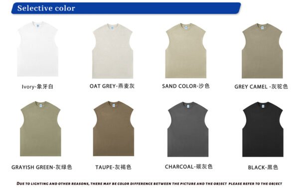 Custom Heavyweight Sleeveless Streetwear Tank Top 2310SS - Style 4ED4AE - product detail view 6