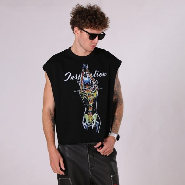 Custom Heavyweight Sleeveless Graphic Tank Top - Style B9DAE1 - product detail view 4