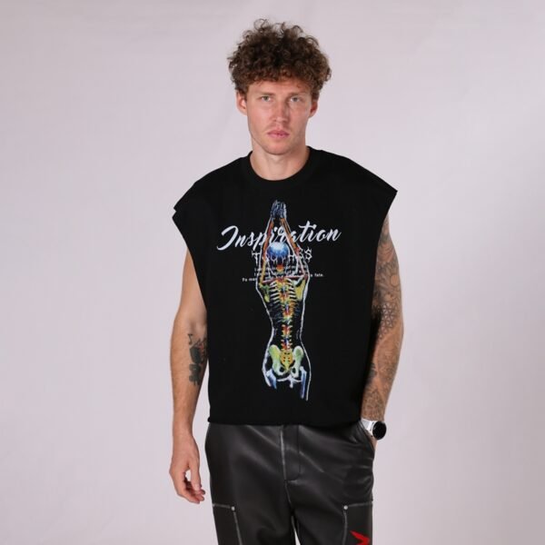 Custom Heavyweight Sleeveless Graphic Tank Top - Style B9DAE1 - product detail view 6