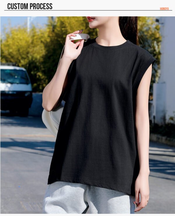 Custom Heavyweight Sleeveless Tank Top | - Style B6429D - product detail view 10