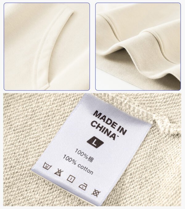 Custom Heavyweight Terry Oversized Pullover Hoodie - Style 67E849 - product detail view 9 Custom Heavyweight Terry Oversized Pullover Hoodie - Style 67E849 - product detail view 9