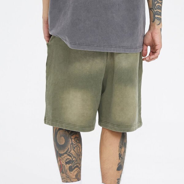 Custom Vintage-Washed Heavyweight Straight Shorts CUS2404-041904 - Style 070BB9 - product detail view 2