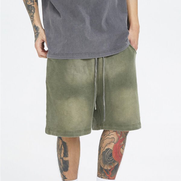 Custom Vintage-Washed Heavyweight Straight Shorts CUS2404-041904 - Style 070BB9 - product detail view 4