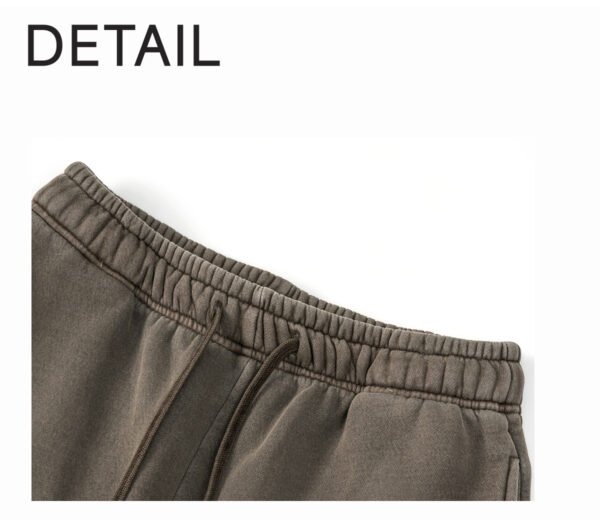 Custom Heavyweight Washed Wide-Leg Sweatpants K2437 - Style 3DC1C0 - product detail view 10