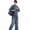 Custom Heavyweight Washed Wide-Leg Jeans 2576 - Style CE8C2C - product detail view 11