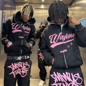 Custom High-Collar Graphic Zip Hoodie | VW-BBDF - Style BBDFB5