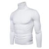 Custom Men's High Collar Slim Pullover Sweater - Style 84DDF4 - product detail view 2