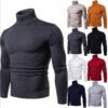 Custom Men's High Collar Slim Pullover Sweater - Style 84DDF4 - product detail view 4
