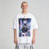 Custom Holographic Print Streetwear T-Shirt - Style 066B5D - product detail view 4 Custom Holographic Print Streetwear T-Shirt - Style 066B5D - product detail view 4