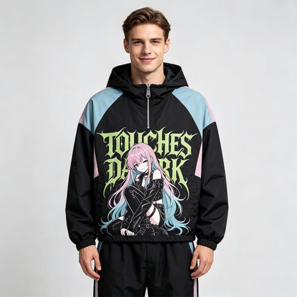 Custom Hooded Color-Block Graphic Jacket 2D3CB52E931122D5 - Style 2D3CB5 Custom Hooded Color-Block Graphic Jacket 2D3CB52E931122D5 - Style 2D3CB5