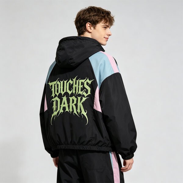 Custom Hooded Color-Block Graphic Jacket 2D3CB52E931122D5 - Style 2D3CB5 - product detail view 2 Custom Hooded Color-Block Graphic Jacket 2D3CB52E931122D5 - Style 2D3CB5 - product detail view 2