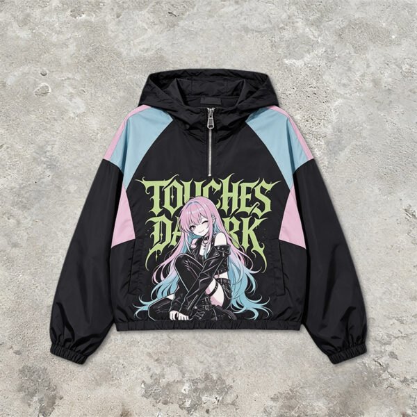 Custom Hooded Color-Block Graphic Jacket 2D3CB52E931122D5 - Style 2D3CB5 - product detail view 10 Custom Hooded Color-Block Graphic Jacket 2D3CB52E931122D5 - Style 2D3CB5 - product detail view 10