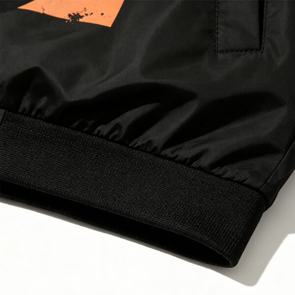 Custom Hooded Graphic Checker-Sleeve Windbreaker - Style 71CBD5 - product detail view 3 Custom Hooded Graphic Checker-Sleeve Windbreaker - Style 71CBD5 - product detail view 3