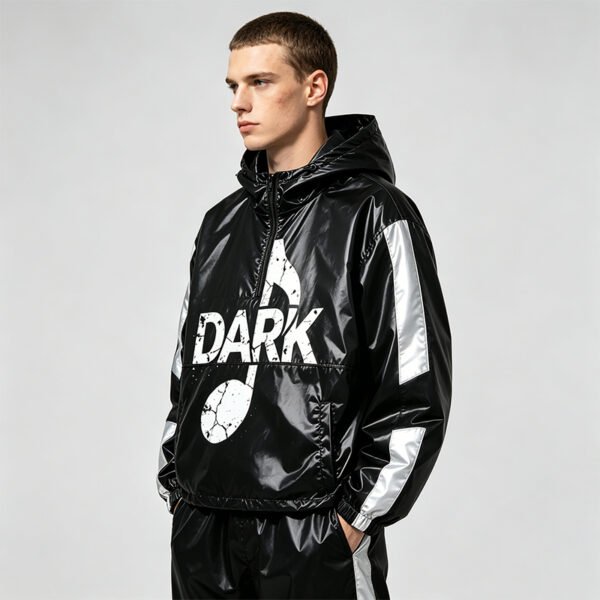 Custom Hooded Half-Zip Mobility Jacket | VW-42785 - Style 42785A - product detail view 9