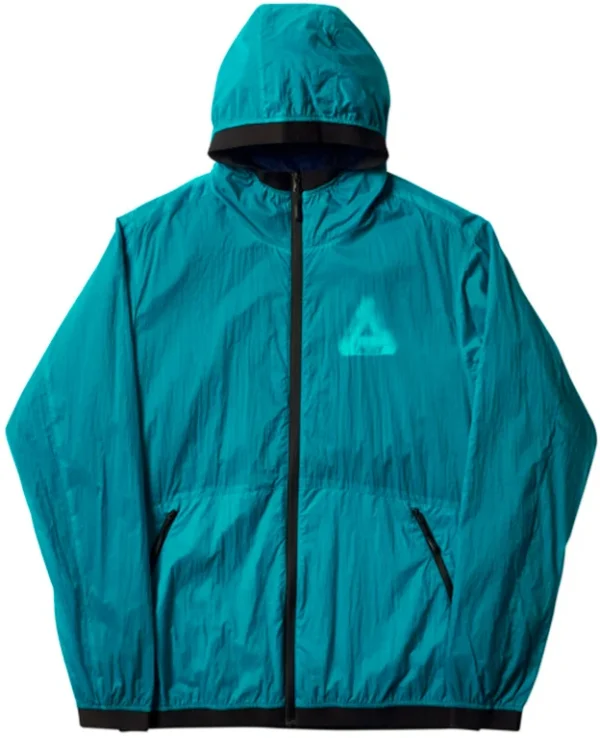Custom Teal Hooded Layer Jacket - Style D4B7ED