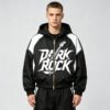 Custom Hooded Patchwork Graphic Jacket | - Style F6D749 - product detail view 2