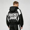 Custom Hooded Patchwork Graphic Jacket | - Style F6D749 - product detail view 3