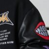 Custom Hooded Patchwork Varsity Jacket - Style F4D7D0 - product detail view 4 Custom Hooded Patchwork Varsity Jacket - Style F4D7D0 - product detail view 4