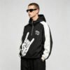 Custom Color-Block Hooded Graphic Pullover Jacket - Style B8BF74 - product detail view 2 Custom Color-Block Hooded Graphic Pullover Jacket - Style B8BF74 - product detail view 2