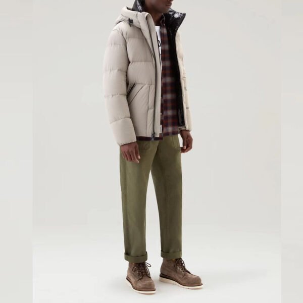 Custom Hooded Quilted Puffer Jacket - Style 27292D - product detail view 2 Custom Hooded Quilted Puffer Jacket - Style 27292D - product detail view 2