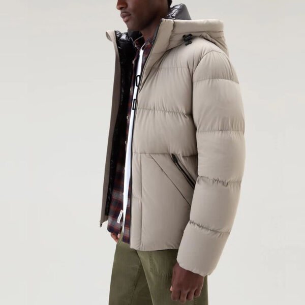 Custom Hooded Quilted Puffer Jacket - Style 27292D - product detail view 4 Custom Hooded Quilted Puffer Jacket - Style 27292D - product detail view 4