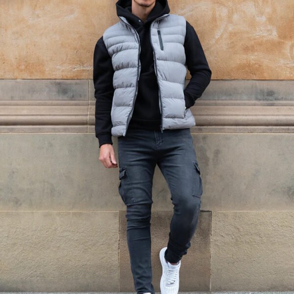 Custom Hooded Quilted Puffer Vest - VW-EE2B8C - Style EE2B8C - product detail view 6 Custom Hooded Quilted Puffer Vest - VW-EE2B8C - Style EE2B8C - product detail view 6