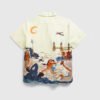 Custom Illustrated Camp Collar Short-Sleeve Shirt - Style 123FBA - product detail view 2 Custom Illustrated Camp Collar Short-Sleeve Shirt - Style 123FBA - product detail view 2