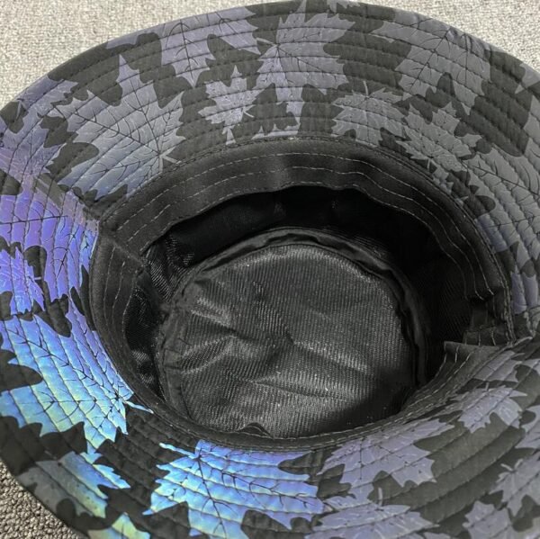 Custom Iridescent Reflective Baseball Cap - Style 8EA90B - product detail view 6 Custom Iridescent Reflective Baseball Cap - Style 8EA90B - product detail view 6