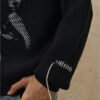 Custom Irregular Graphic Knit Sweater - Style 444EB1 - product detail view 9