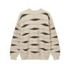 Custom Irregular Stripe Crewneck Knit Sweater - Style BCE0C4 - product detail view 5 Custom Irregular Stripe Crewneck Knit Sweater - Style BCE0C4 - product detail view 5