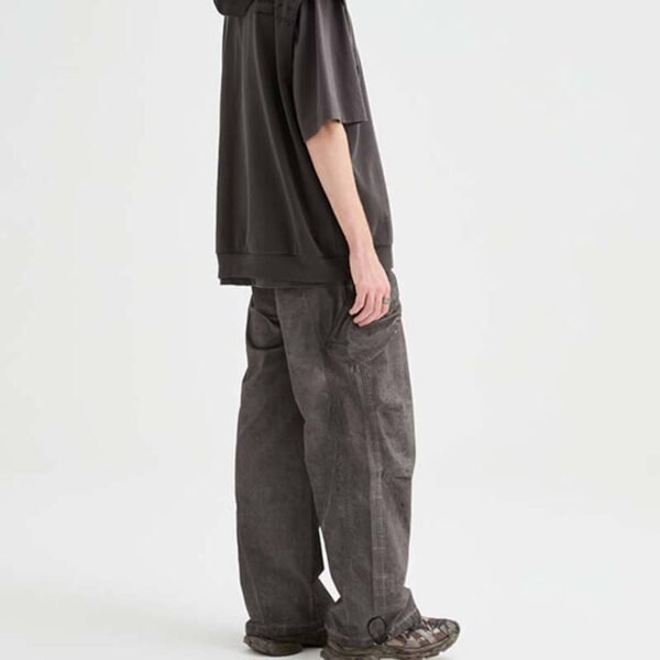 Custom Irregular-Washed Drawcord Cargo Pants - Style 8EF674 - product detail view 8