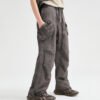 Custom Irregular-Washed Drawcord Cargo Pants - Style 8EF674 - product detail view 10