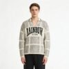 Custom Jacquard Grid Mesh Polo Sweater - Style 9F6E4F - product detail view 5 Custom Jacquard Grid Mesh Polo Sweater - Style 9F6E4F - product detail view 5