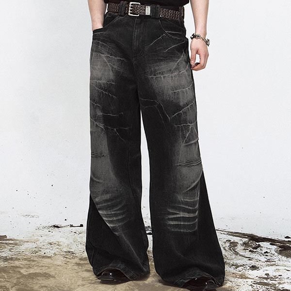 Custom Vintage-Wash Jeans with Panel Print Registration - Style E12F19 - product detail view 3 Custom Vintage-Wash Jeans with Panel Print Registration - Style E12F19 - product detail view 3