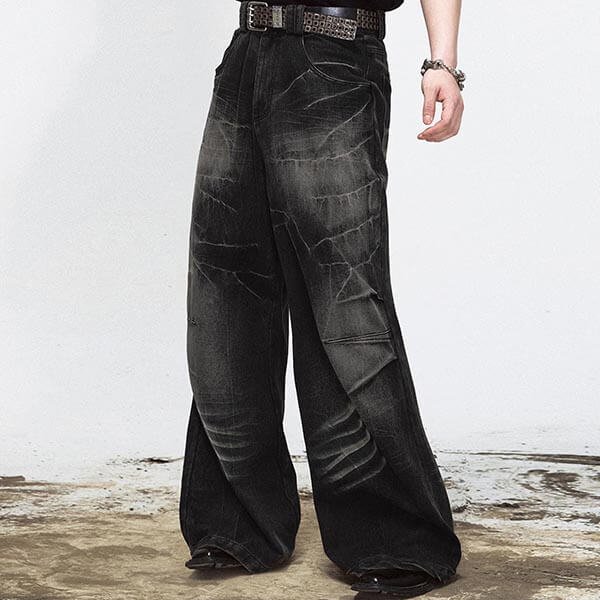 Custom Vintage-Wash Jeans with Panel Print Registration - Style E12F19 - product detail view 4 Custom Vintage-Wash Jeans with Panel Print Registration - Style E12F19 - product detail view 4