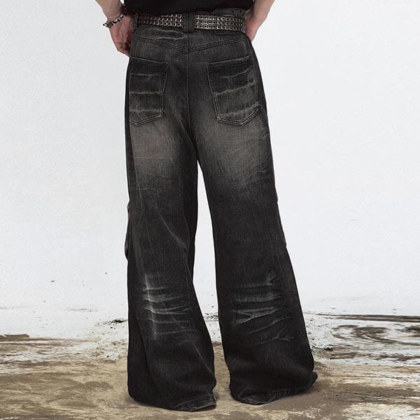 Custom Vintage-Wash Jeans with Panel Print Registration - Style E12F19 - product detail view 5 Custom Vintage-Wash Jeans with Panel Print Registration - Style E12F19 - product detail view 5