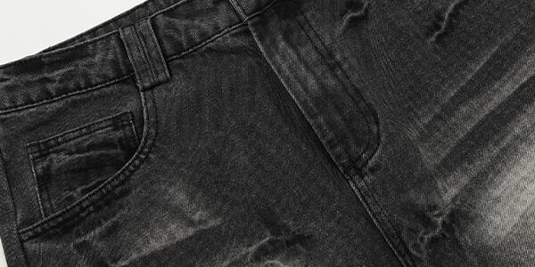 Custom Vintage-Wash Jeans with Panel Print Registration - Style E12F19 - product detail view 9 Custom Vintage-Wash Jeans with Panel Print Registration - Style E12F19 - product detail view 9