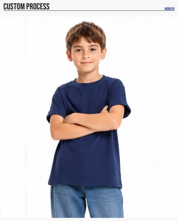 Custom Kids 230 GSM Quick-Dry T-Shirt A18-1 - Style 1AA115 - product detail view 9 Custom Kids 230 GSM Quick-Dry T-Shirt A18-1 - Style 1AA115 - product detail view 9