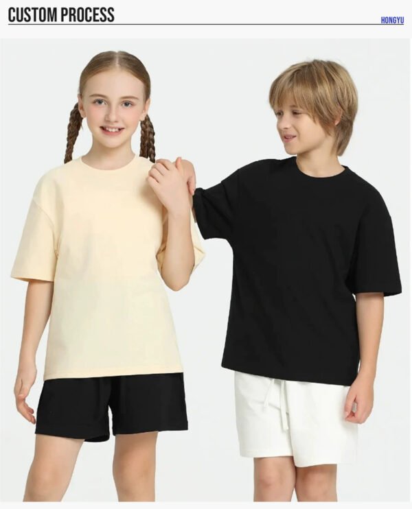 Custom Kids Oversized 240G Cotton T-Shirt BT240301 - Style DA2465 - product detail view 10 Custom Kids Oversized 240G Cotton T-Shirt BT240301 - Style DA2465 - product detail view 10
