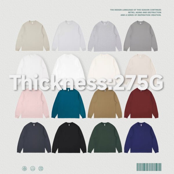 Custom Kids 275GSM Combed Cotton Long-Sleeve T-Shirt BT275507 - Style 2CC2CF - product detail view 3 Custom Kids 275GSM Combed Cotton Long-Sleeve T-Shirt BT275507 - Style 2CC2CF - product detail view 3