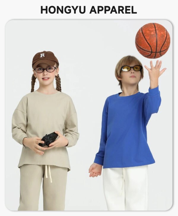 Custom Kids Oversized Long-Sleeve T-Shirt - Style 33CBAD - product detail view 4 Custom Kids Oversized Long-Sleeve T-Shirt - Style 33CBAD - product detail view 4